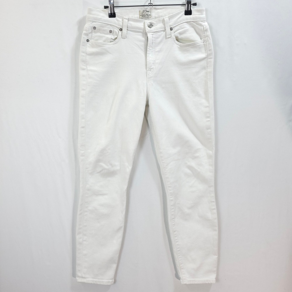 J.Crew Lookout High Rise Skinny Crop Jeans Women‎ 29 White Minimalist Denim